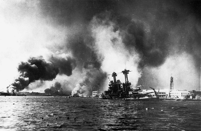 L'attacco dei giapponesi a Pearl Harbor